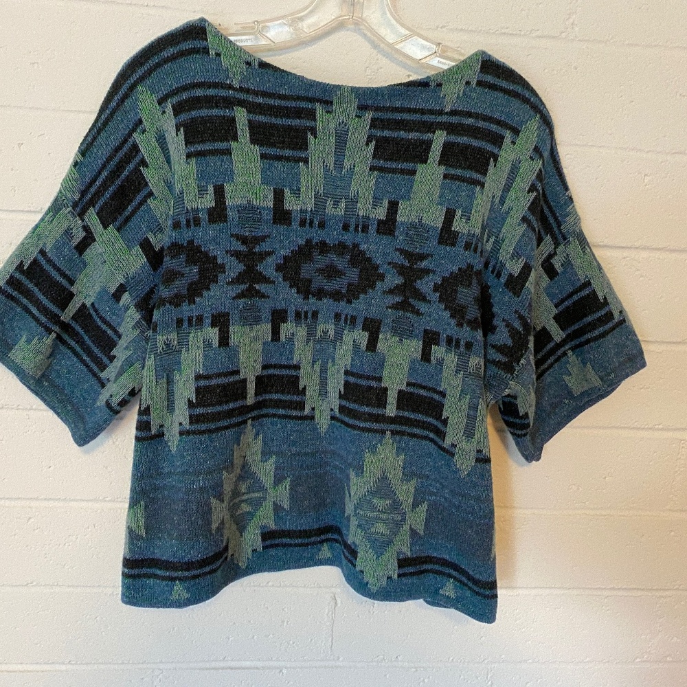 Lauren Sweater Southwestern Tribal Print M